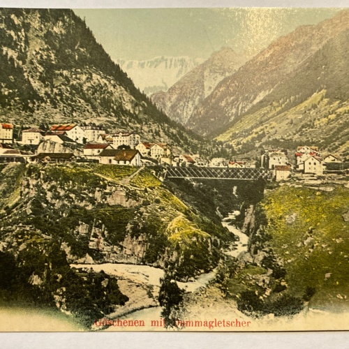 Göschenen mit Gletscher 84002