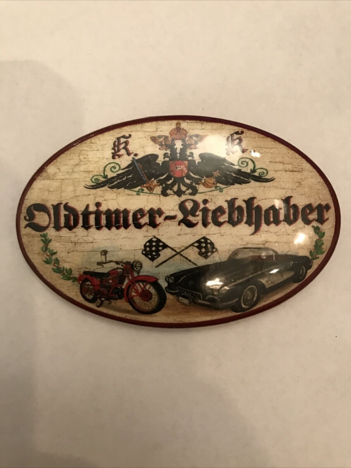 K&k nostalgie flaschenöffner magnetisch oldtimer-liebhaber 7x4,5cm