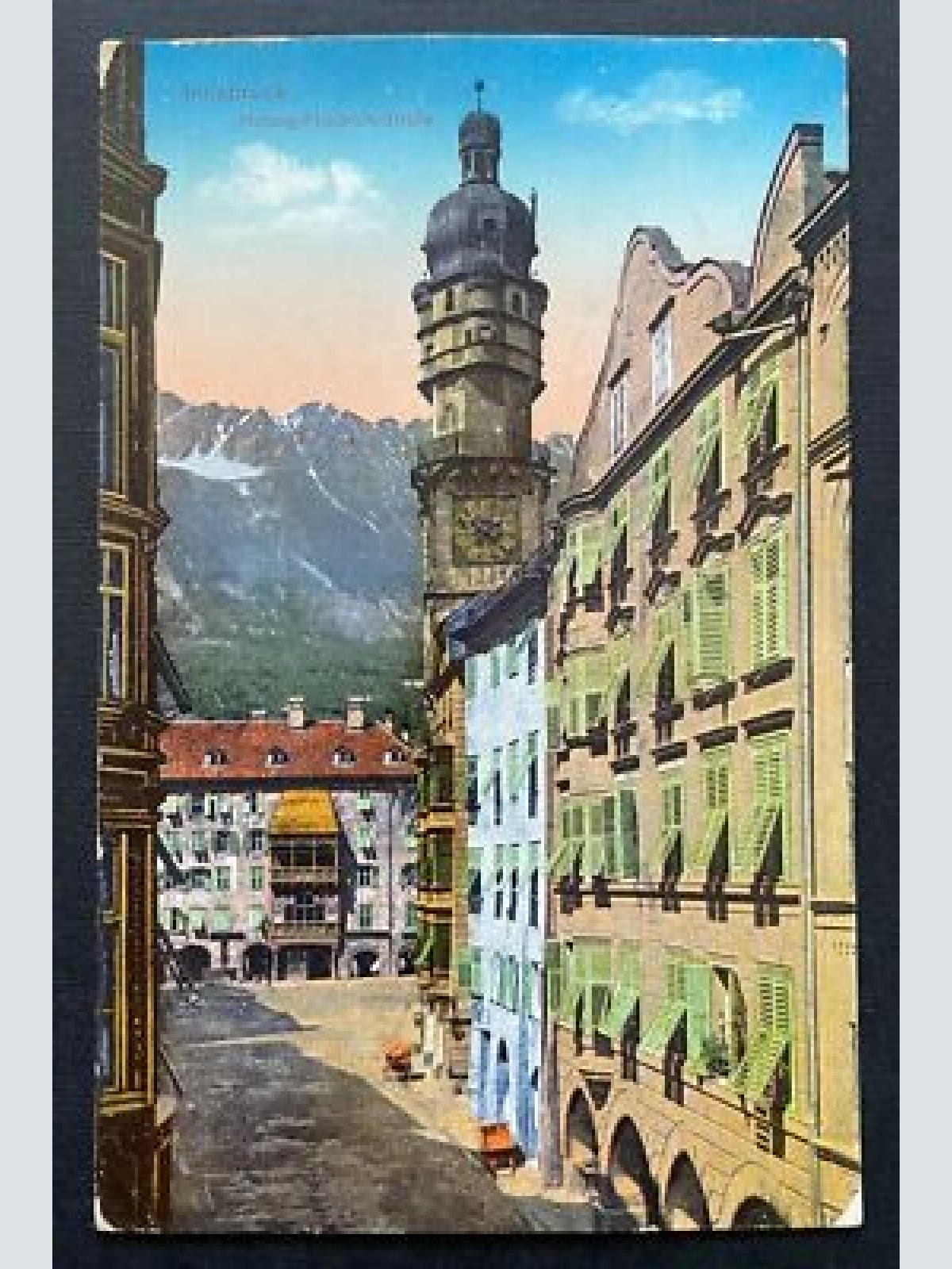Innsbruck Herzog-Friedrich-Straße Stadt Gasse Uhrturm Tirol Österreich 402374 TH