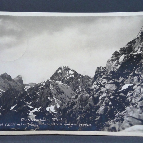 Hafelekarbahn Tirol Gipfel mit Seegrubenspitze Solsteingruppe JW 650434 C