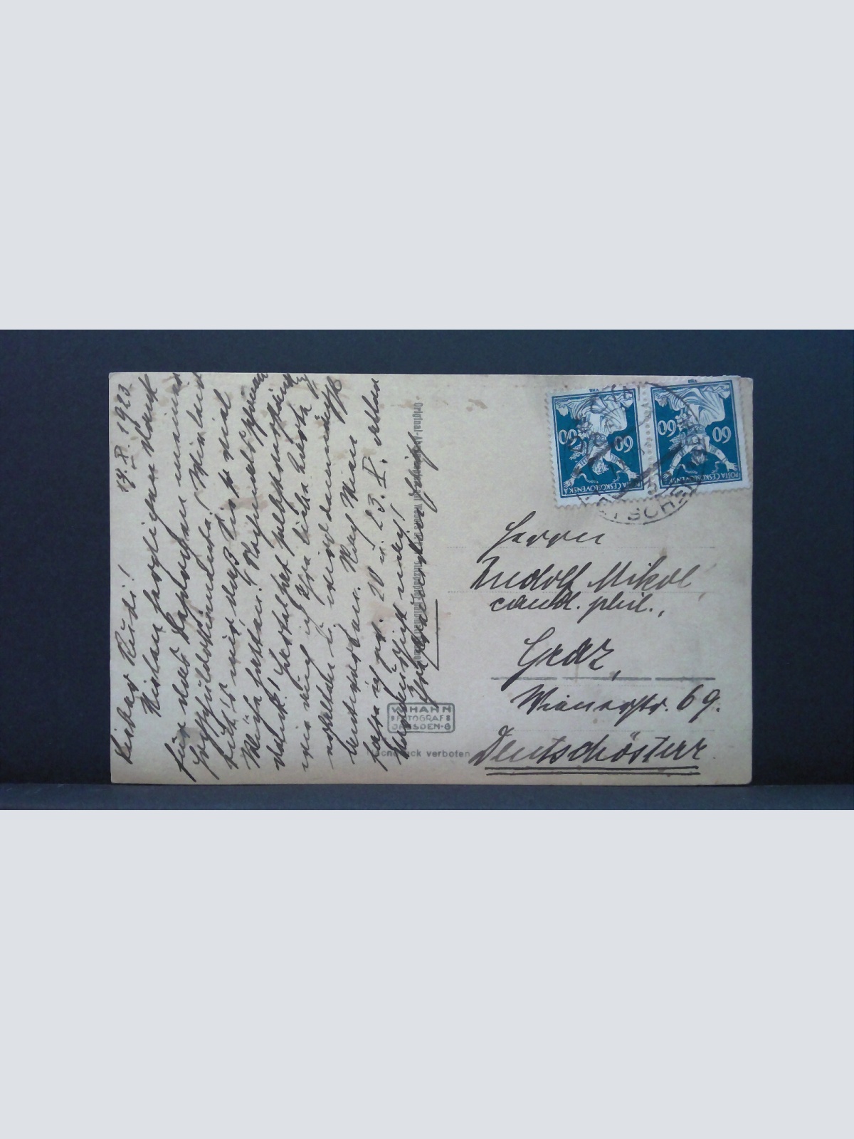 Tetschen Bodenbach an der Elbe JW 650442 C