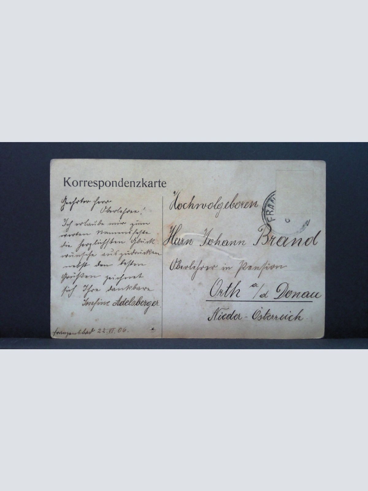 Franzensbad Katholische Kirche Hotel Kreuz JW 650407 C