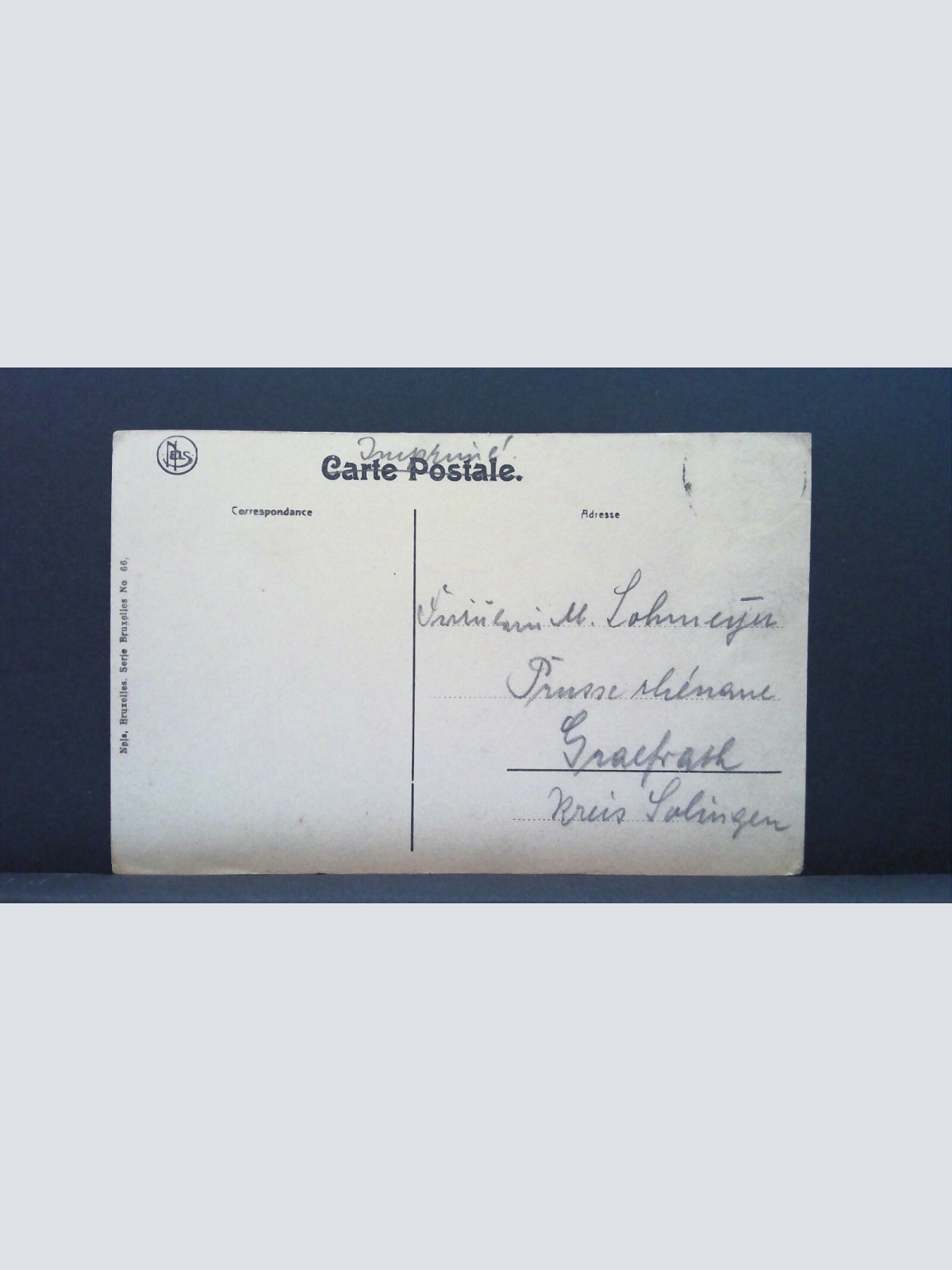 Bruxelles Place Royale Reiterstandbild JW 650255 C