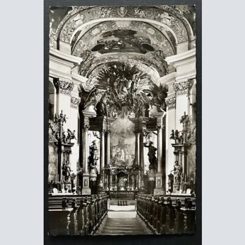 Schloss Banz Inneres der Kirche Kloster Abtei Altar Bayern Deutschland 401023 TH