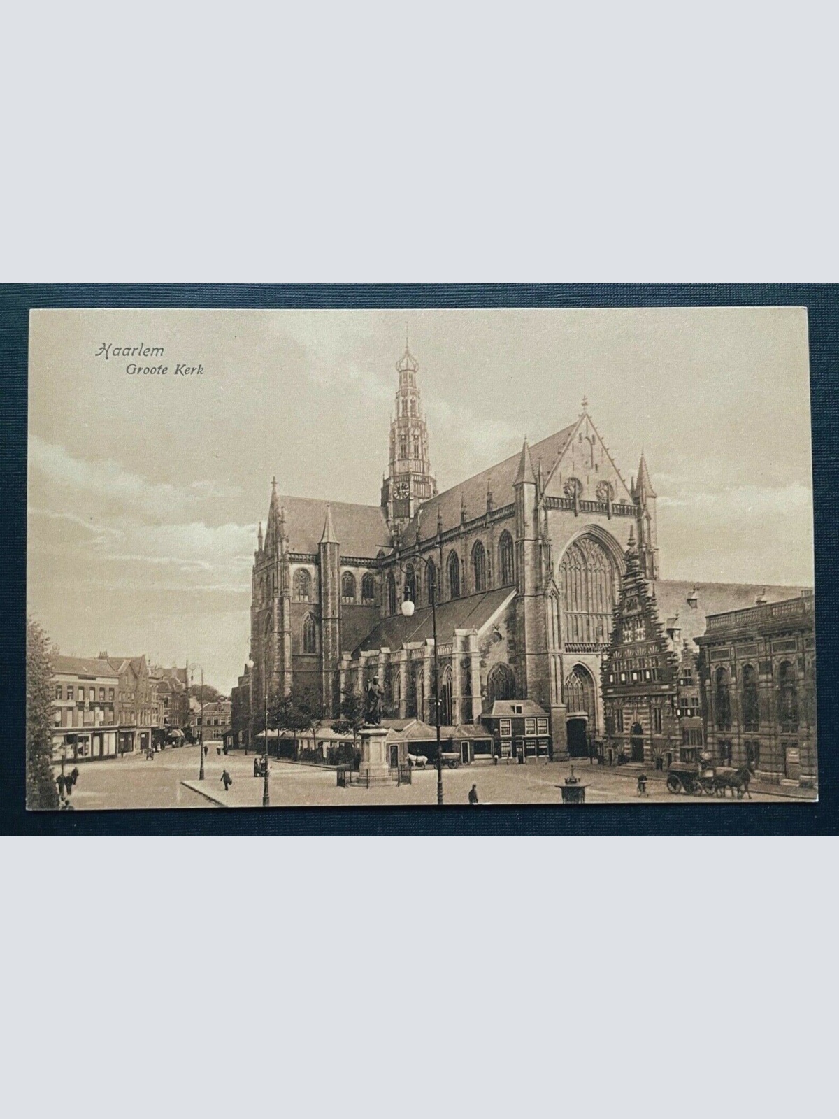 Haarlem Groote Kerk Kirche Turm Stadt Vorplatz Holland Niederlande 401026 TH