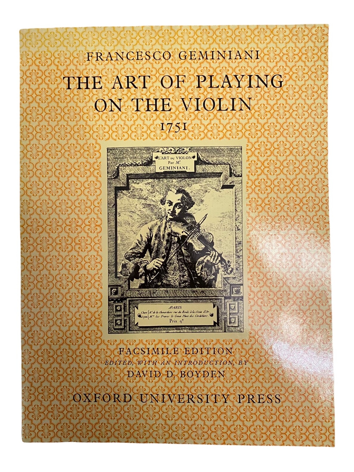 1752 Francesco Geminiani THE ART OF PLAYING ON THE VIOLIN