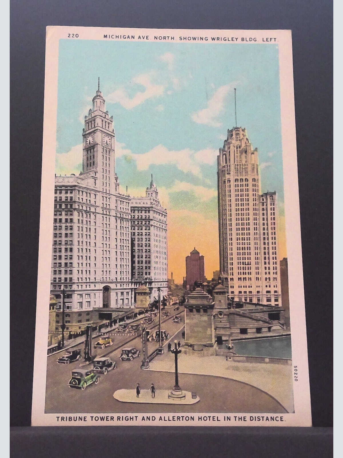 Michigan Avenue North Wrigley Building Tribune Tower USA Gemälde JW 650203 C