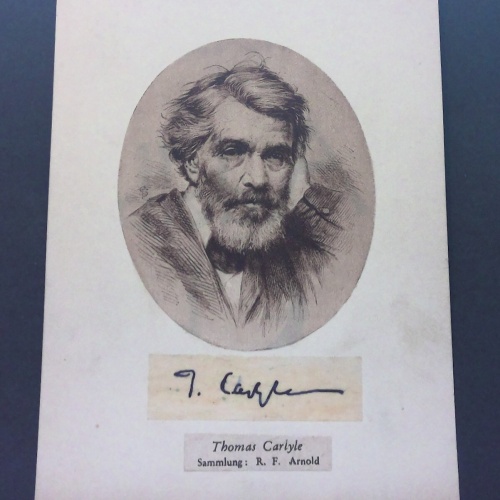 Thomas Carlyle Historiker England Autograph Zeichnung JW 650280 C