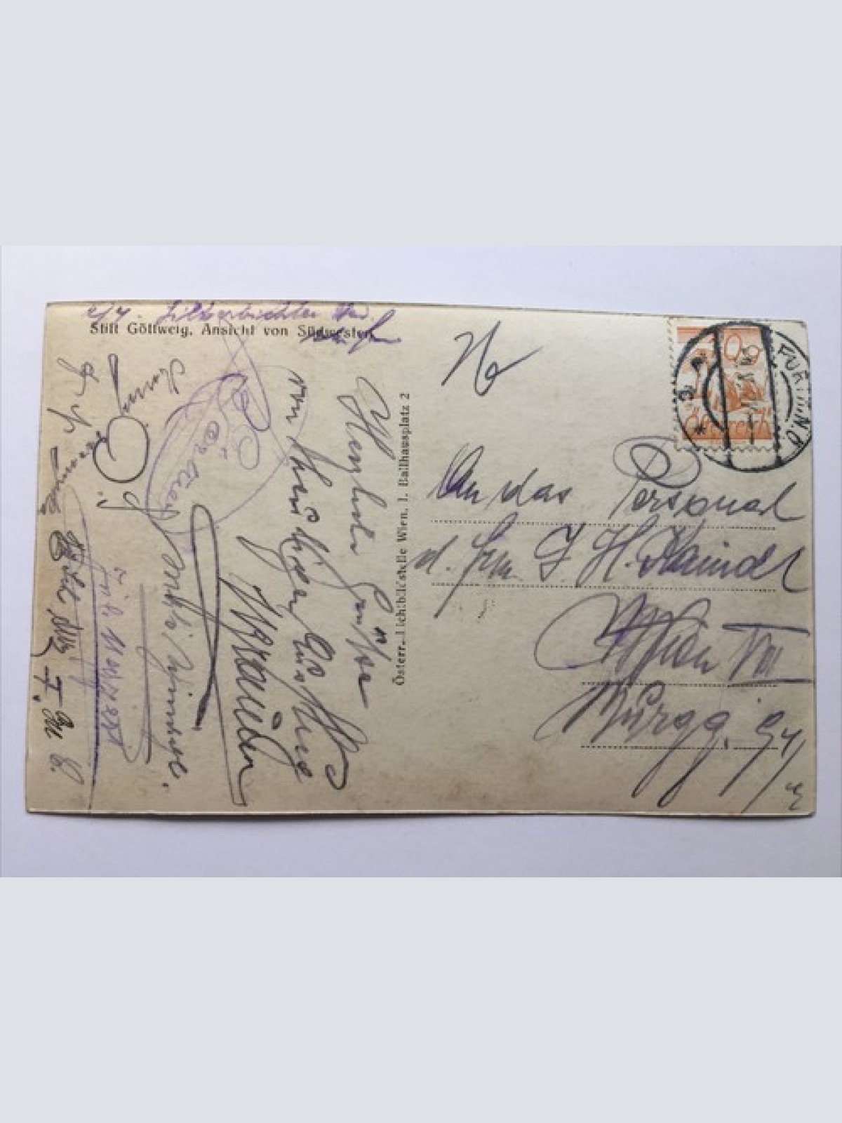 Stift Göttweig, Ansicht von Südwesten. 554. A