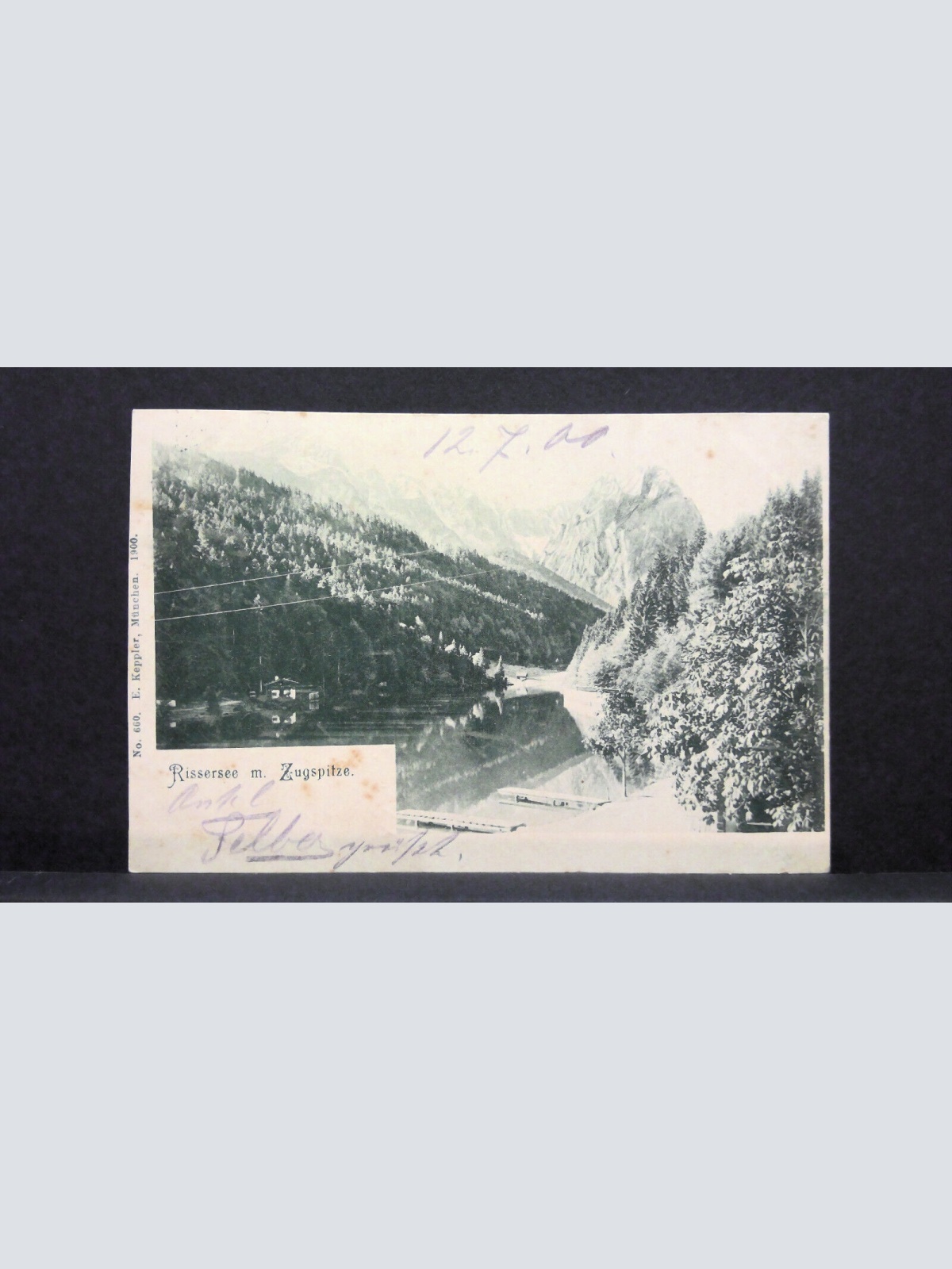 Rissersee mit Zugspitze Bayern JW 500255 C