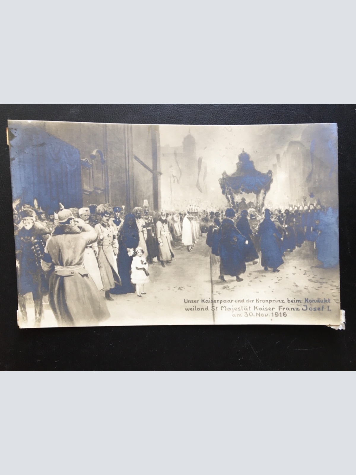 Unser Kaiserpaar & Kronprinz beim Kondukt weiland Sr. Majestät 270018 TH