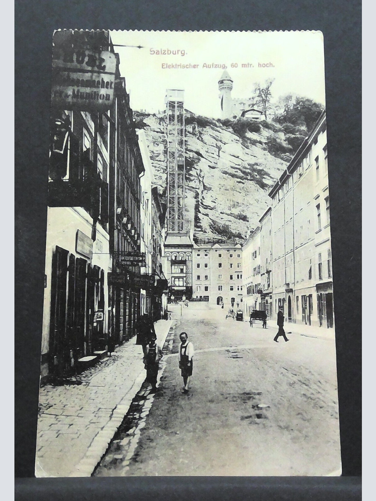 Salzburg Elektrischer Aufzug Mönchsberg 60 Meter hoch Kinder JW 500250 C