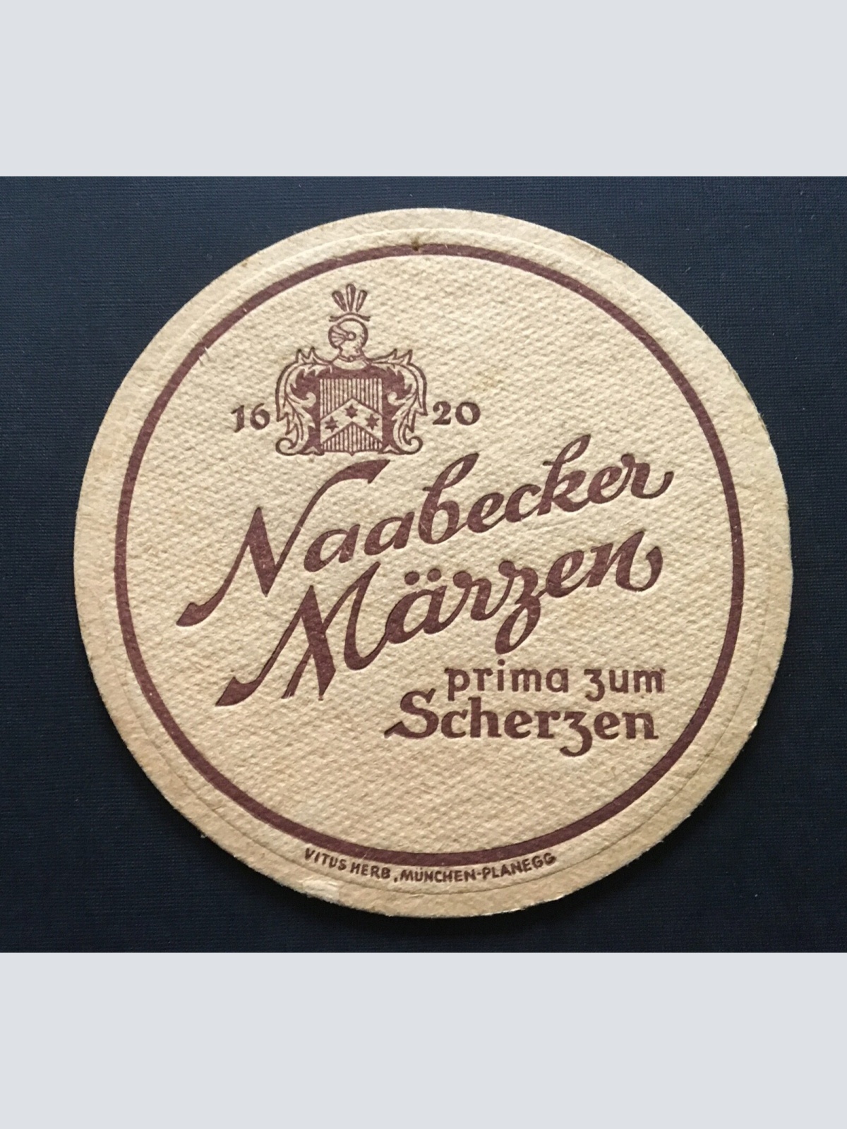 Bierdeckel Naabecker Märzen Schlossbrauerei Naabeck Wappen V.Herb Bayern