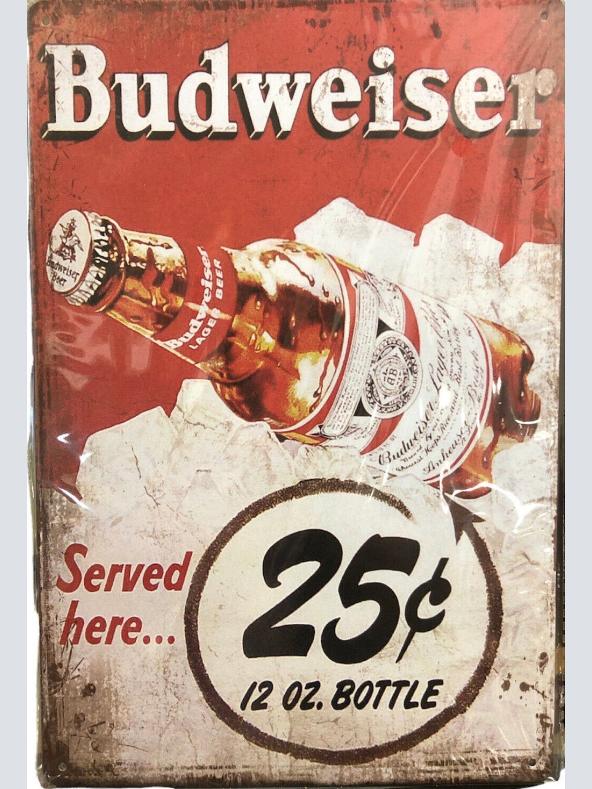 Nostalgie Vintage Retro Blechschild "Budweiser" 30x20    900203