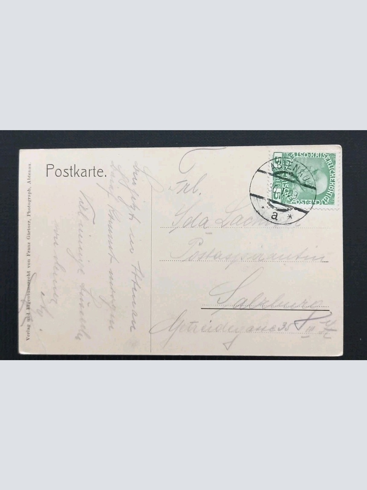 Abtenau gegen Westen Obergäu Salzburg 2505 Gr