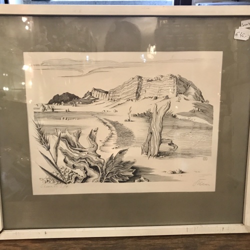 Zeichnung, Inkl Rahmen / Rahmen leicht defekt, 46,x39,5 cm (300040)