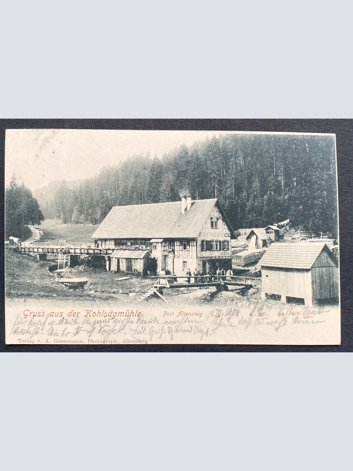 RAR - Kohlsägmühle Post Altensteig Säge Mühle 80237