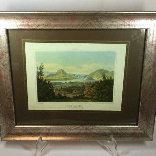 Aussicht aus dem Parke zu Aigen Salzburg Stahlstich Pezolt 17825