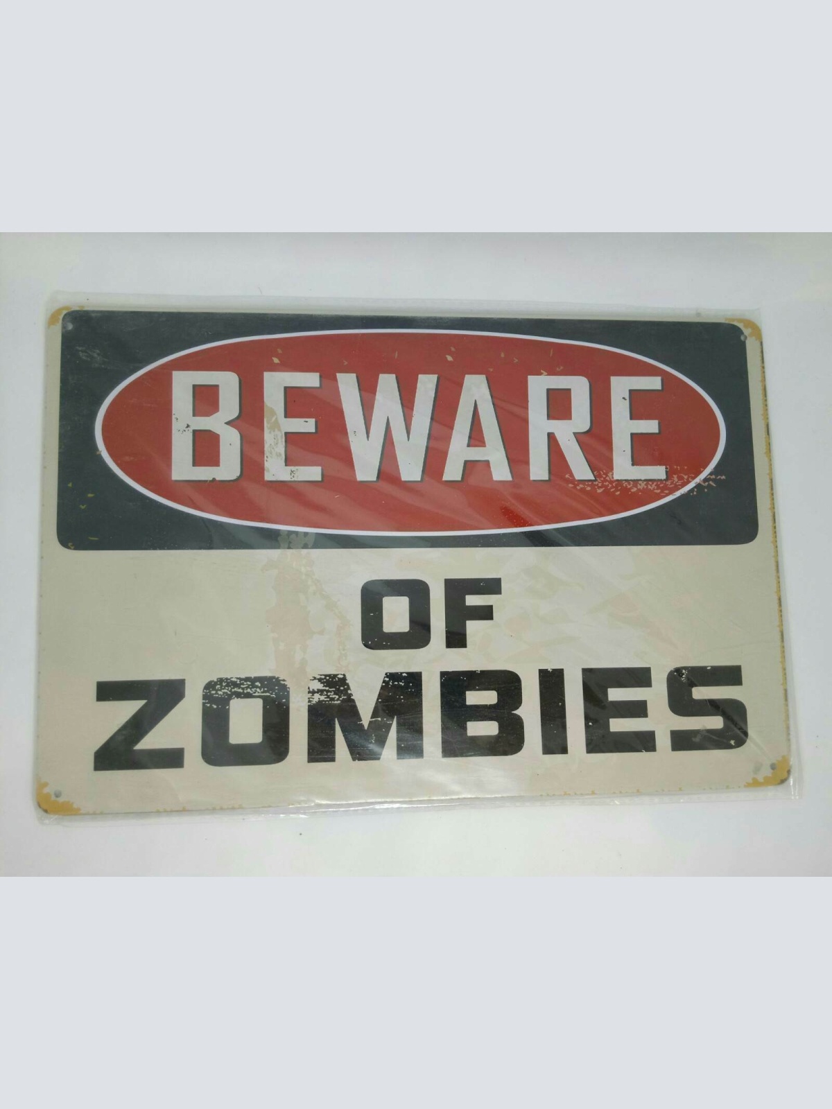 Nostalgie Retro Vintage Blechschild "beware of zombies" 30x20 50332
