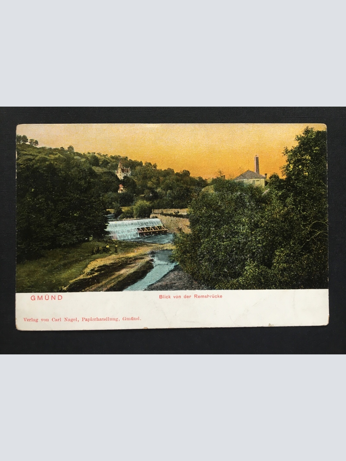 Schwäbisch Gmünd Blick v. der Remsbrücke Baden-Württemberg Deutschland 400856 A