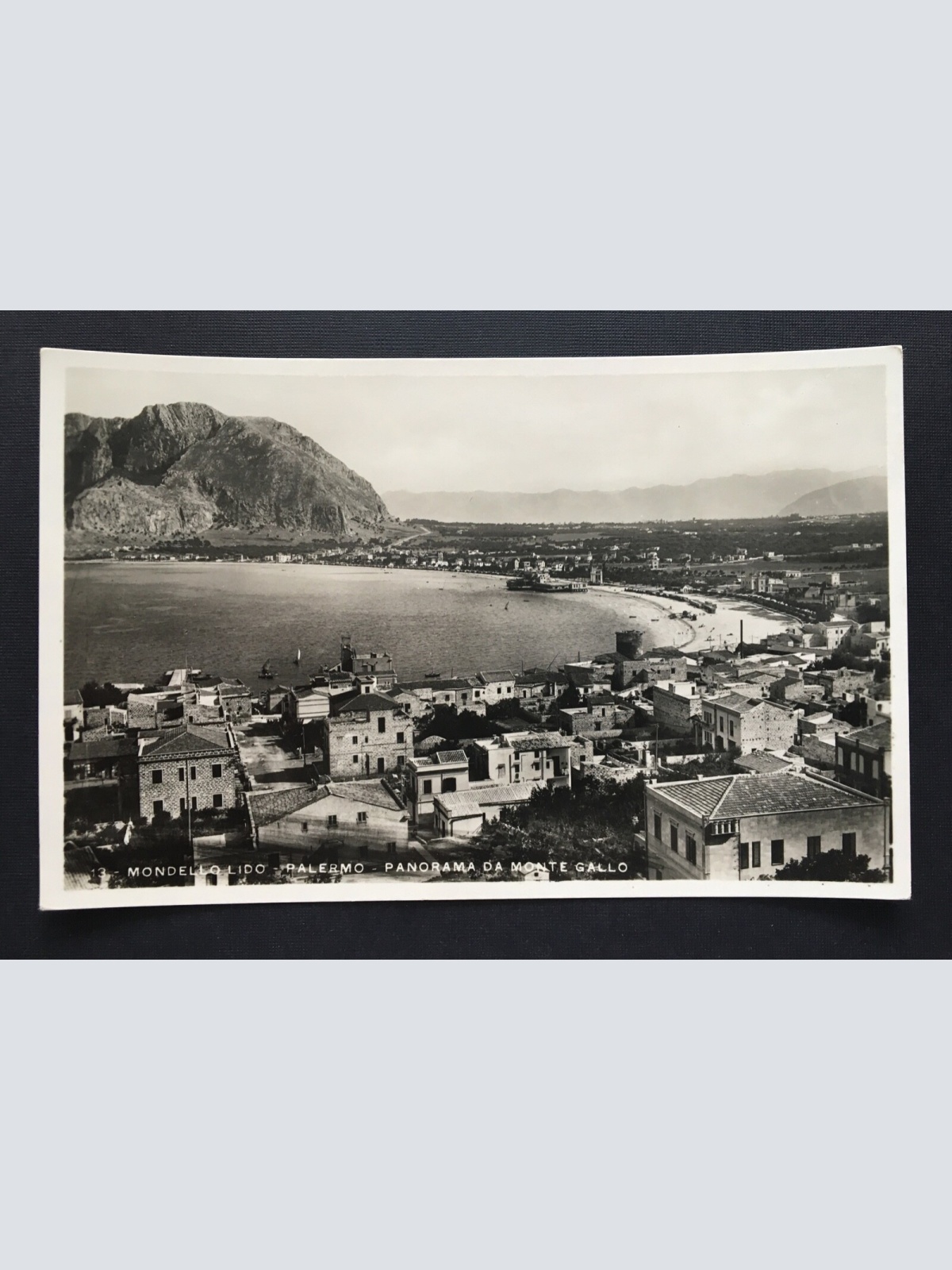 Mondello Lido Palermo Panorama da Monte Gallo Küste Sizilien Italien 400860 TH A