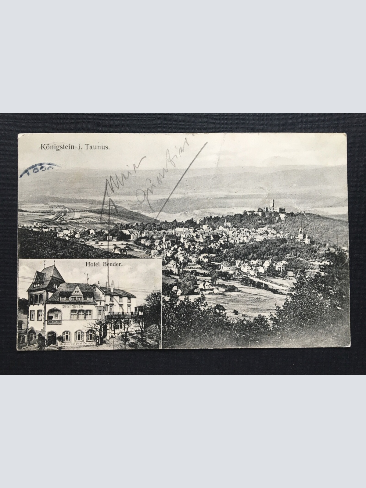 Königstein im Taunus Blick auf Ort Hotel Bender Hessen Deutschland 400852 TH