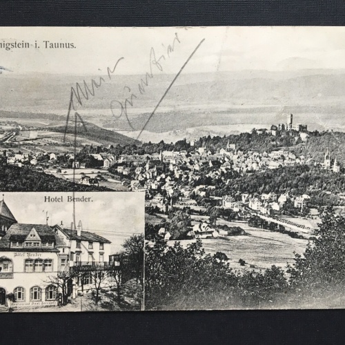 Königstein im Taunus Blick auf Ort Hotel Bender Hessen Deutschland 400852 TH