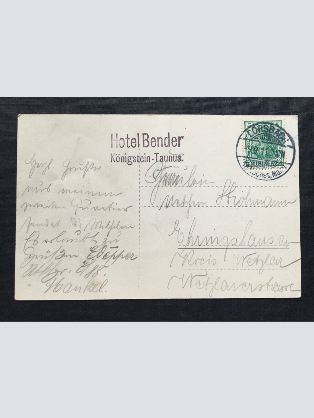 Königstein im Taunus Blick auf Ort Hotel Bender Hessen Deutschland 400852 TH