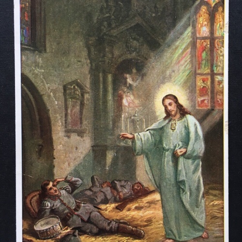 Bald der Morgen tagt (L.Rösch) Jesus Kirche Segen Soldat Militär Krieg 400865 TH