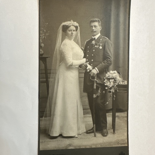 CAB Foto Soldat Abzeichen Uniform Hochzeit  Uniform 20 X 11 cm Linz 8426 J