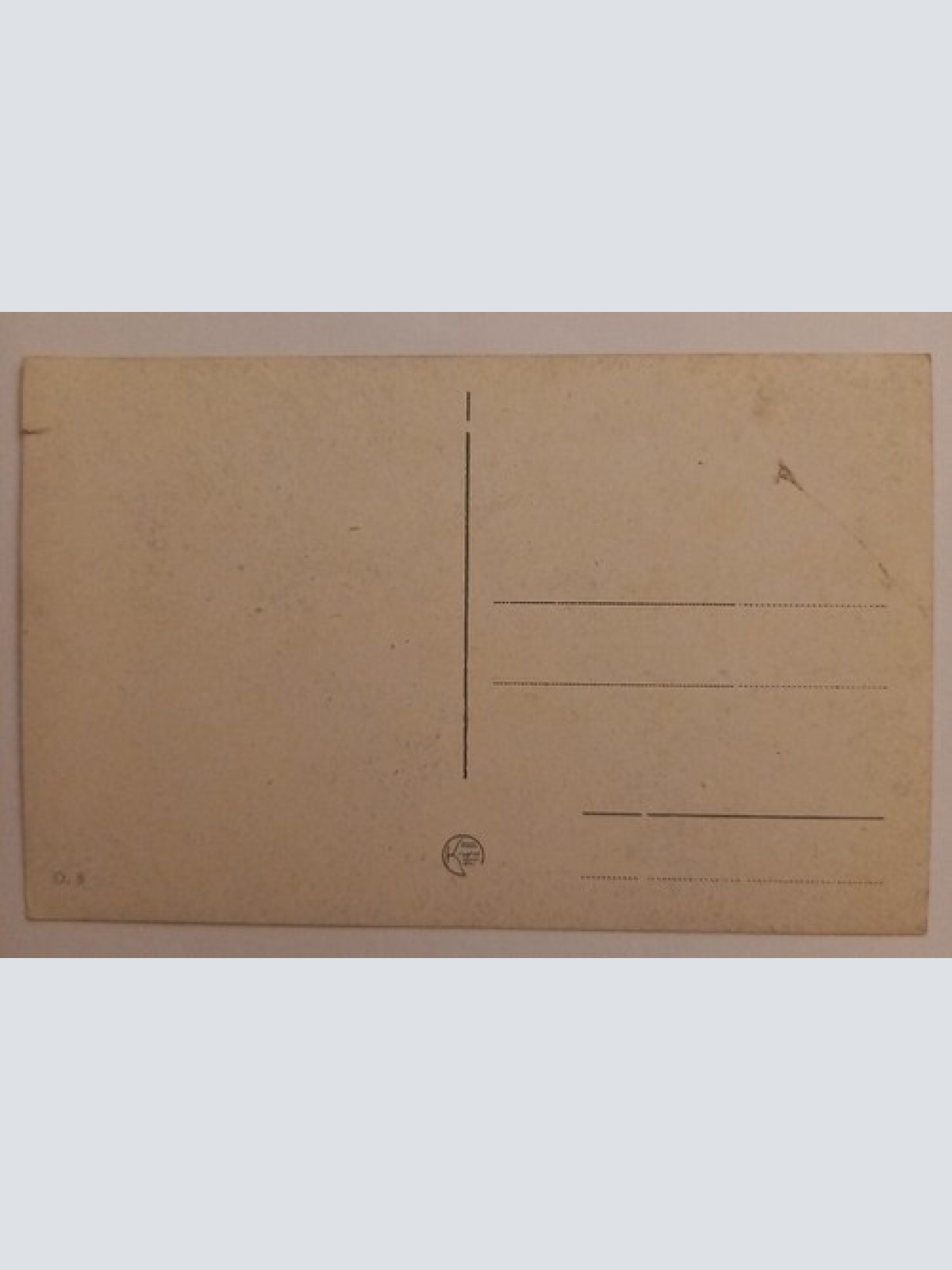 Korrespondenz Karte Frau mit Blumen und Hund 500059A gr D