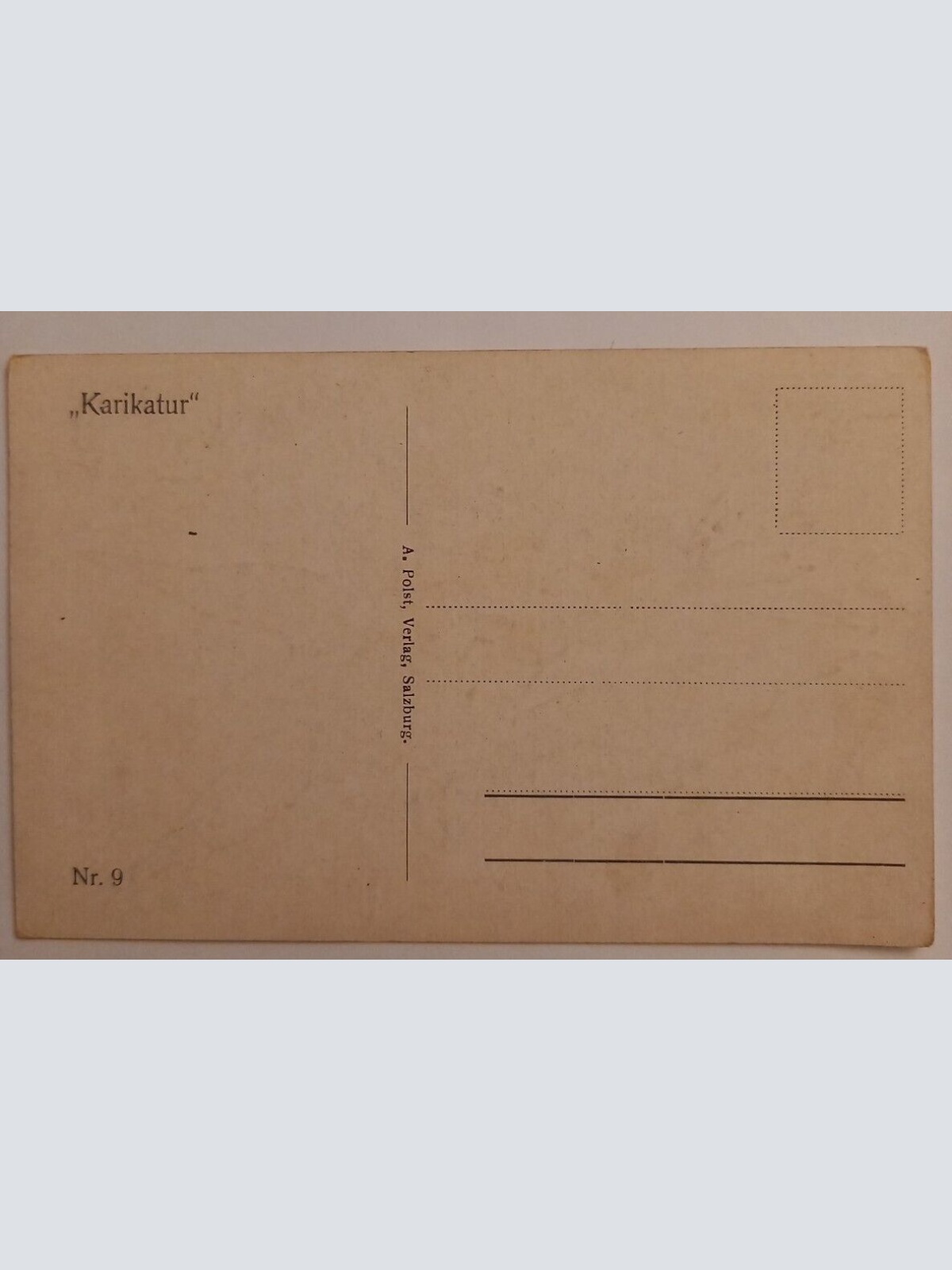 Künstlerkarte   Karikatur Verlag Polst Salzburg 500060A D