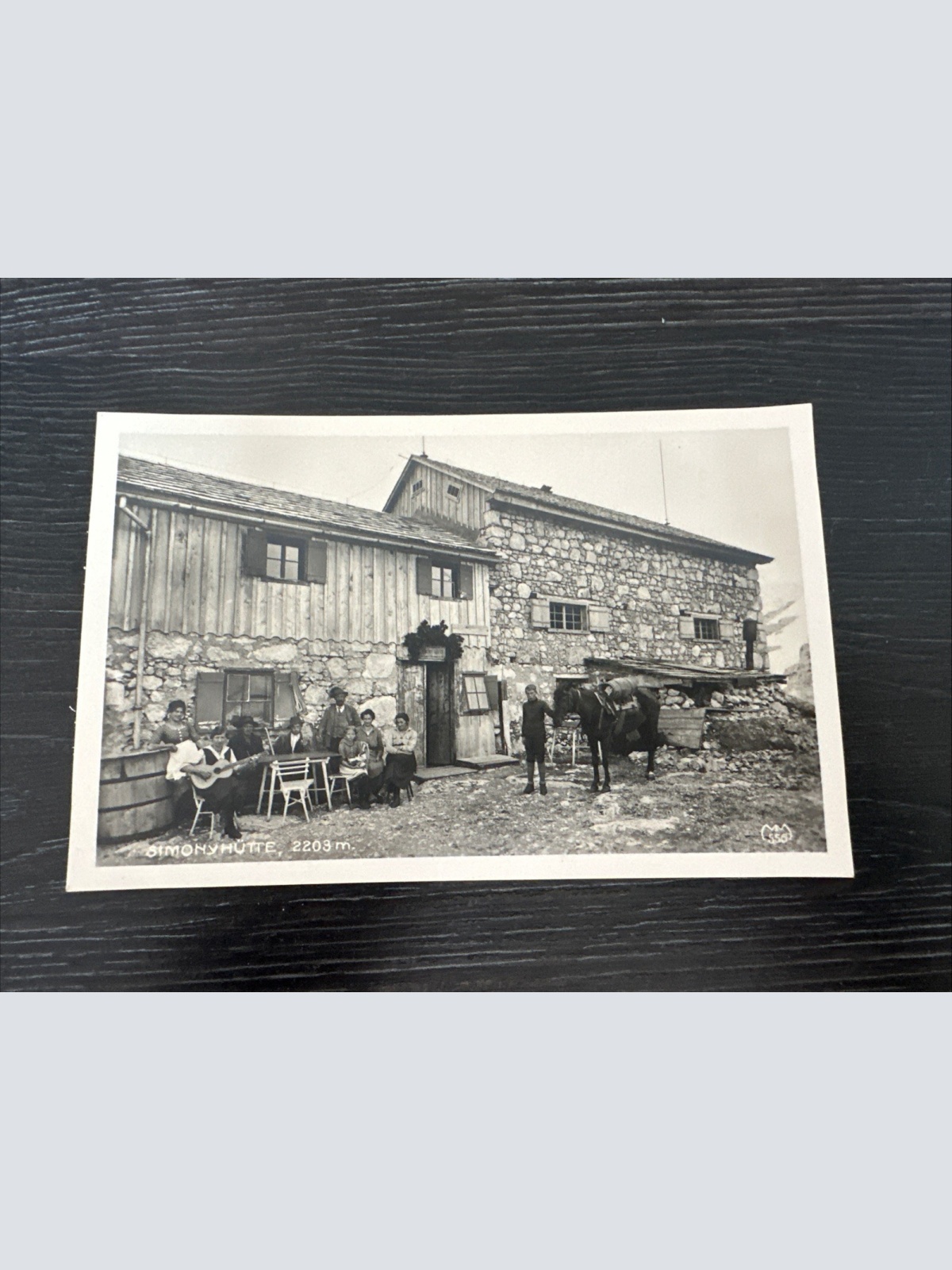 Simonyhütte Hallstätter Gletscher Pferd Personen Hallstatt Oberösterreich 2390 D