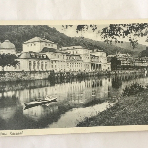 AK, Rheinland Pfalz, Kurort, Kursaal, Bad Ems (110329 BW)