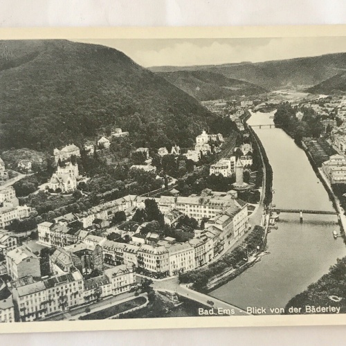 AK, Bad Ems, Rheinland Pfalz, Bäderley, Stadt (110326 BW)