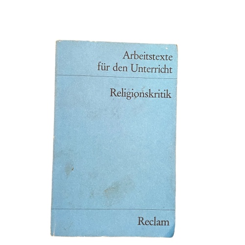 2937 RELIGIONSKRITIK FÜR DIE SEKUNDARSTUFE II Reclam jun.