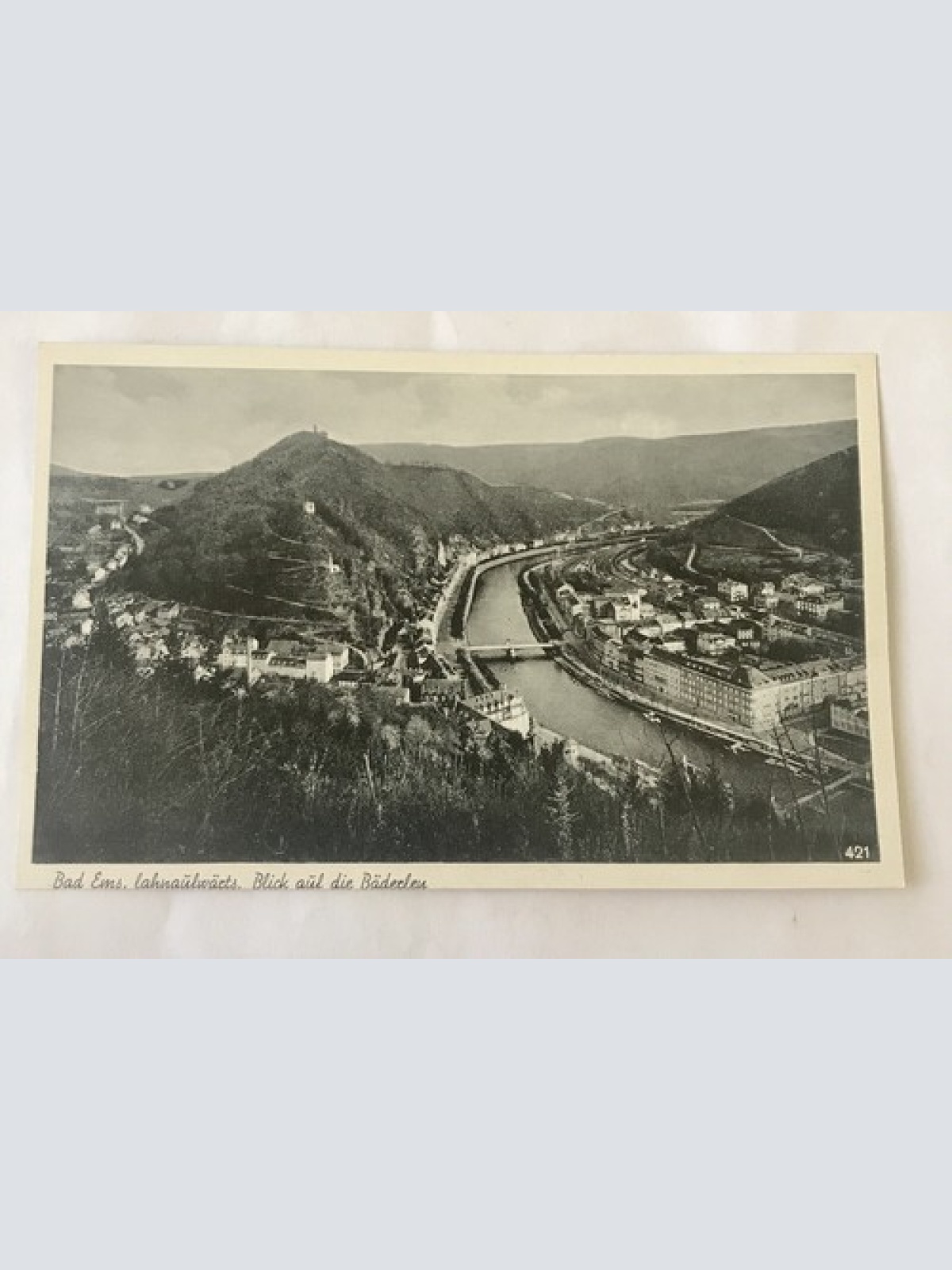 AK, Lahnaufwärts, Bäderlen, Bad Ems, Rheinland Pfalz, (110321 BW)
