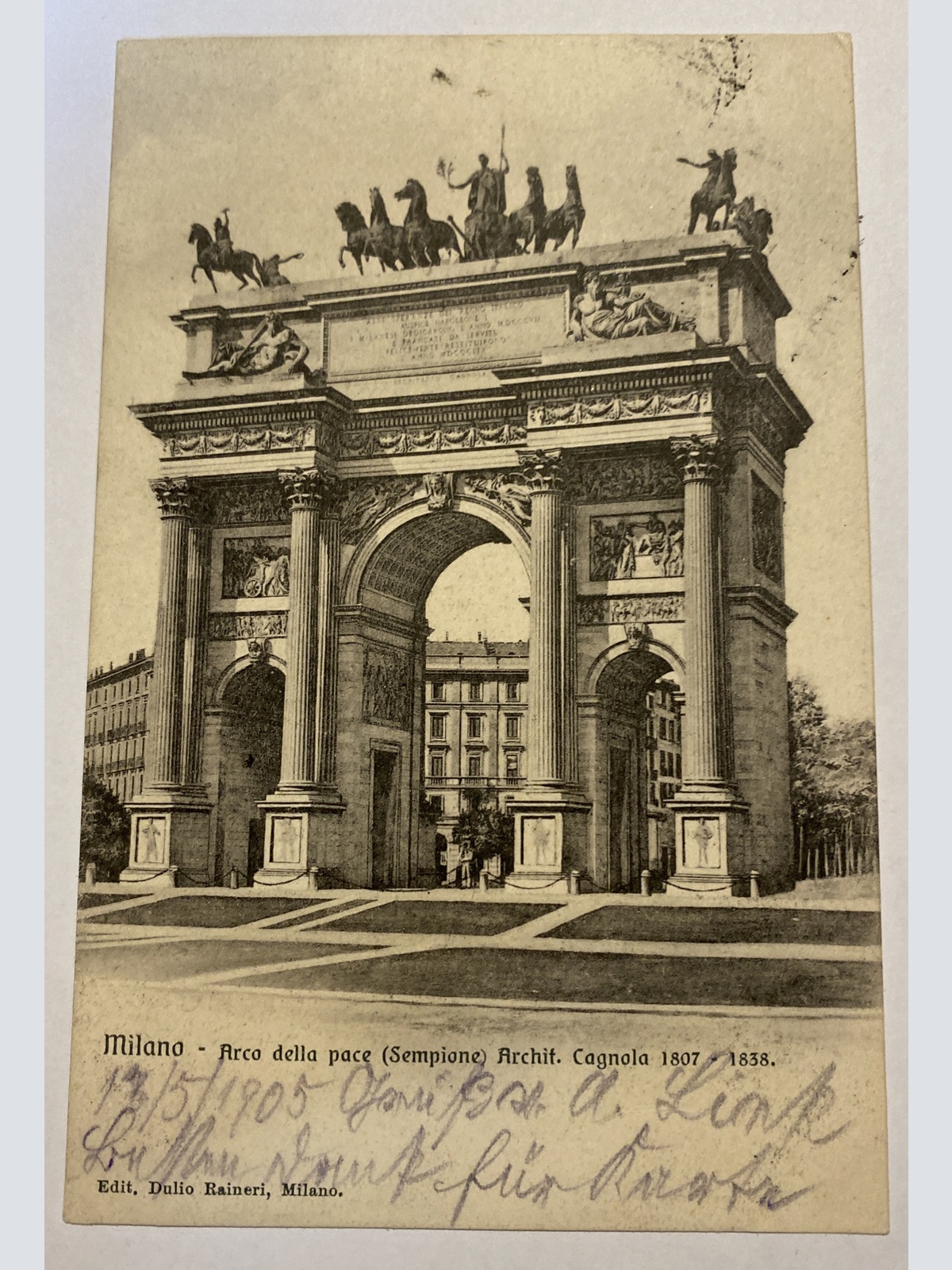 Milano Mailand Arco della pace 84015 Shit