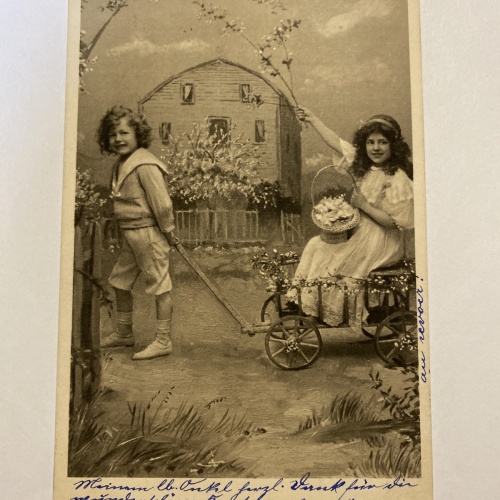 Kinder Blumen Spielzeug um 1907  84016