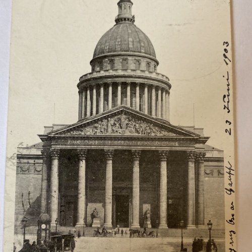 Paris Le Pantheon   Pferdefuhrwerk 84023