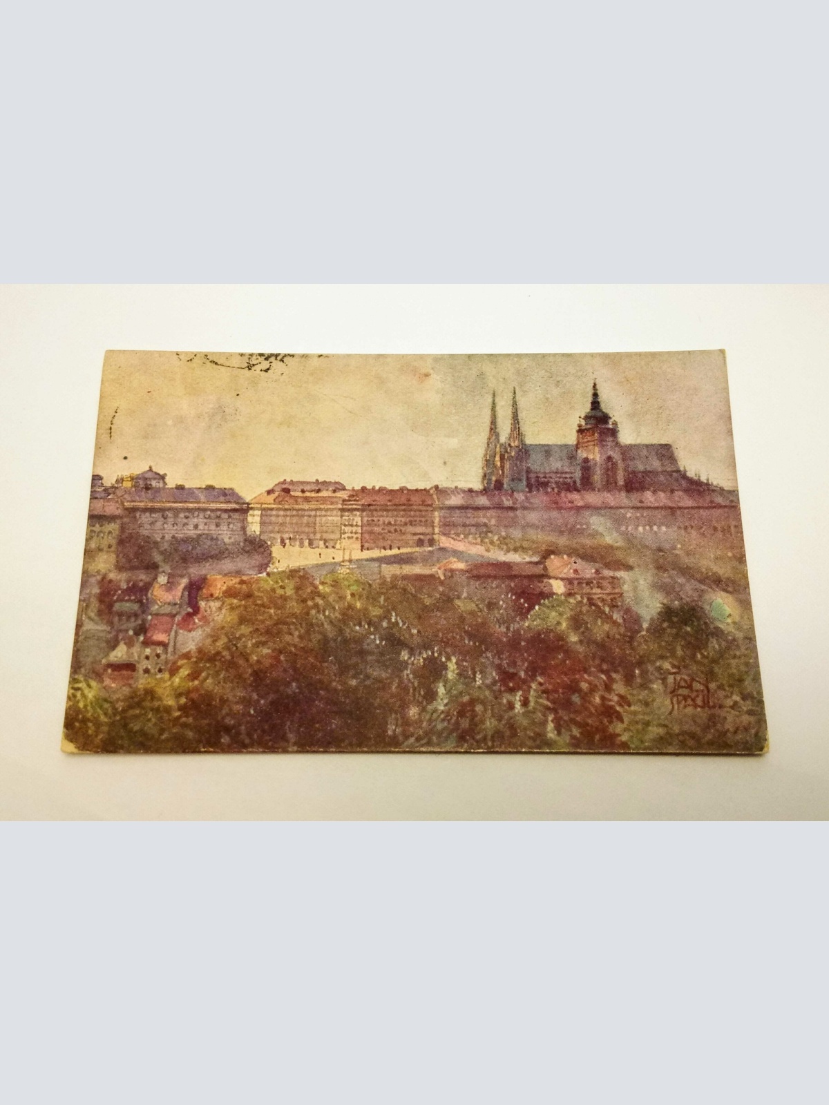 Praha Prag Palast Signatur 50327