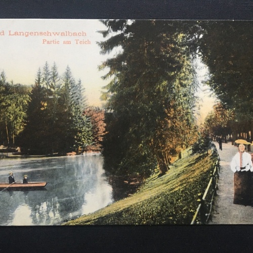 Bad Langenschwalbach - Partie am Teich - Ruderboot - Hessen Deutschland 400408