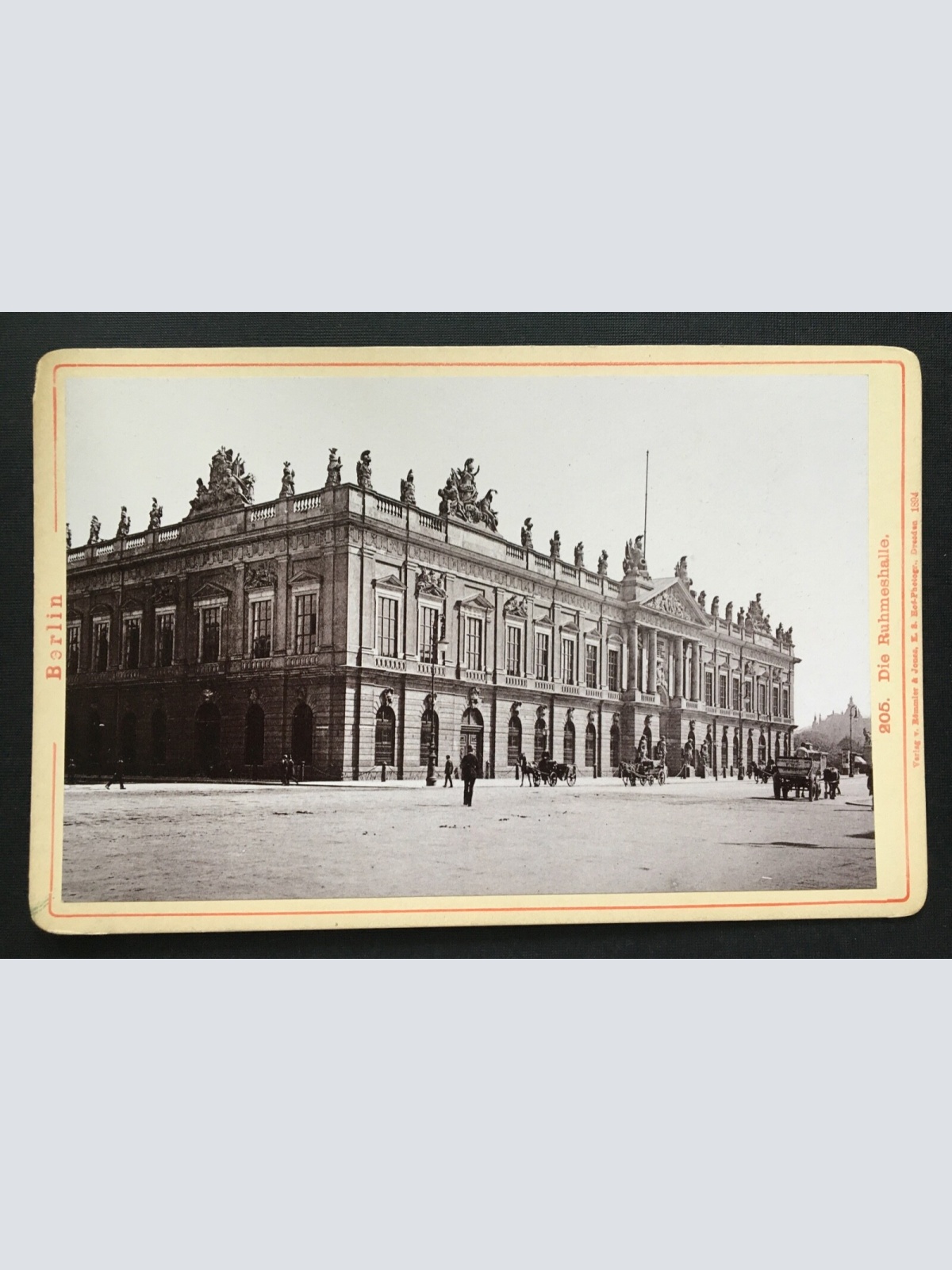 Foto Berlin Ruhmeshalle Kutsche Diezel & Langer Wien ca.10,7x16,5cm 400925 TH