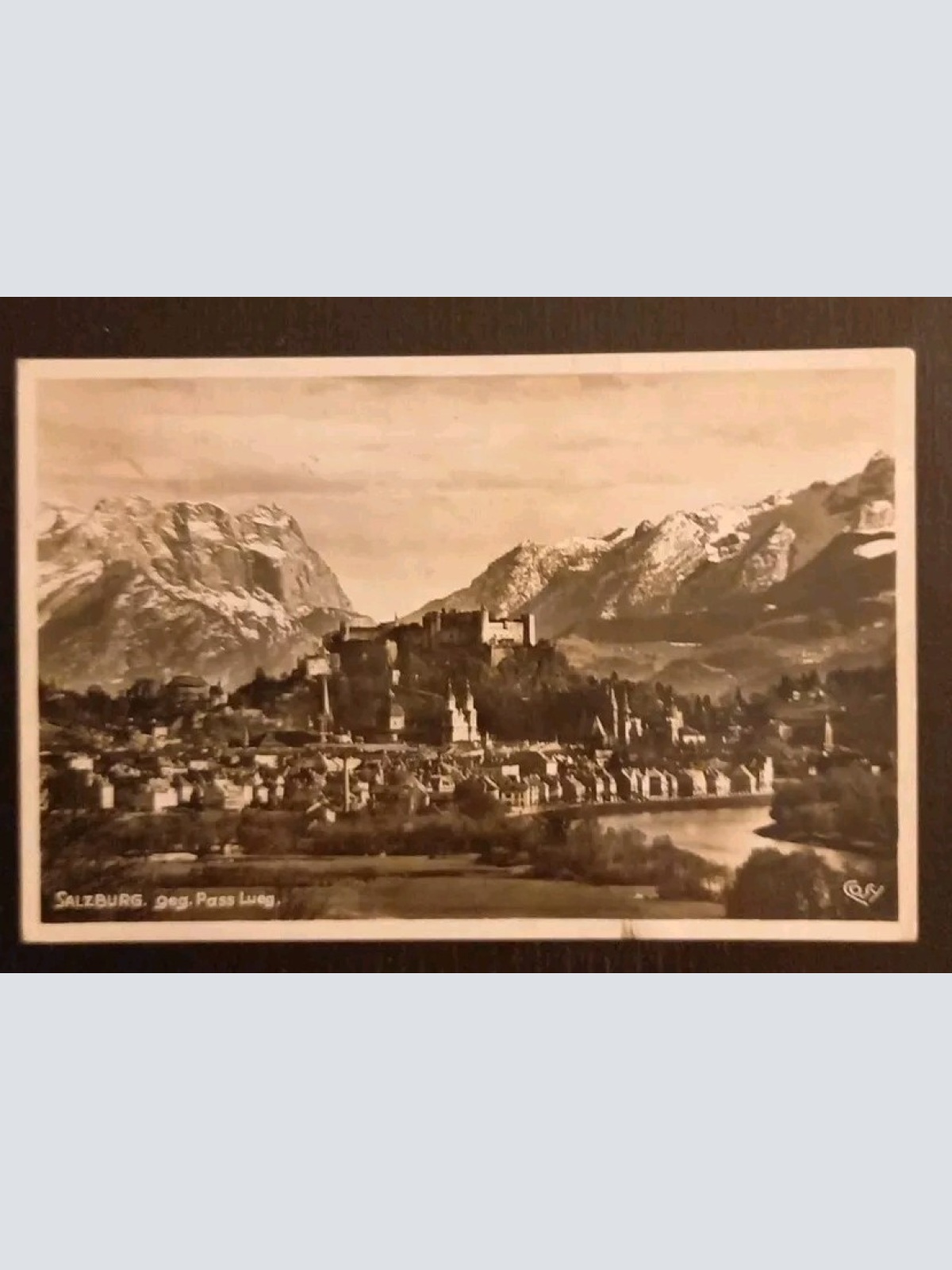 Salzburg Festung Hintergrund Tennengebirge Pass Lueg 600669A gr K