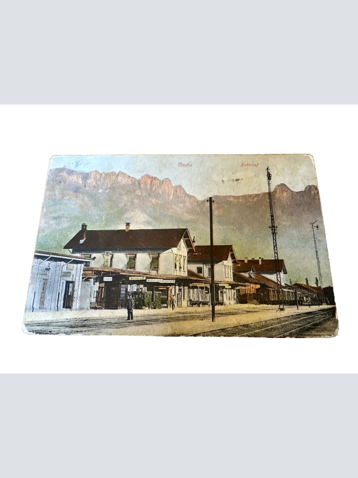 Ansichtskarte Schwei St. Galen Buchs Bahnhof 800051 Ga E