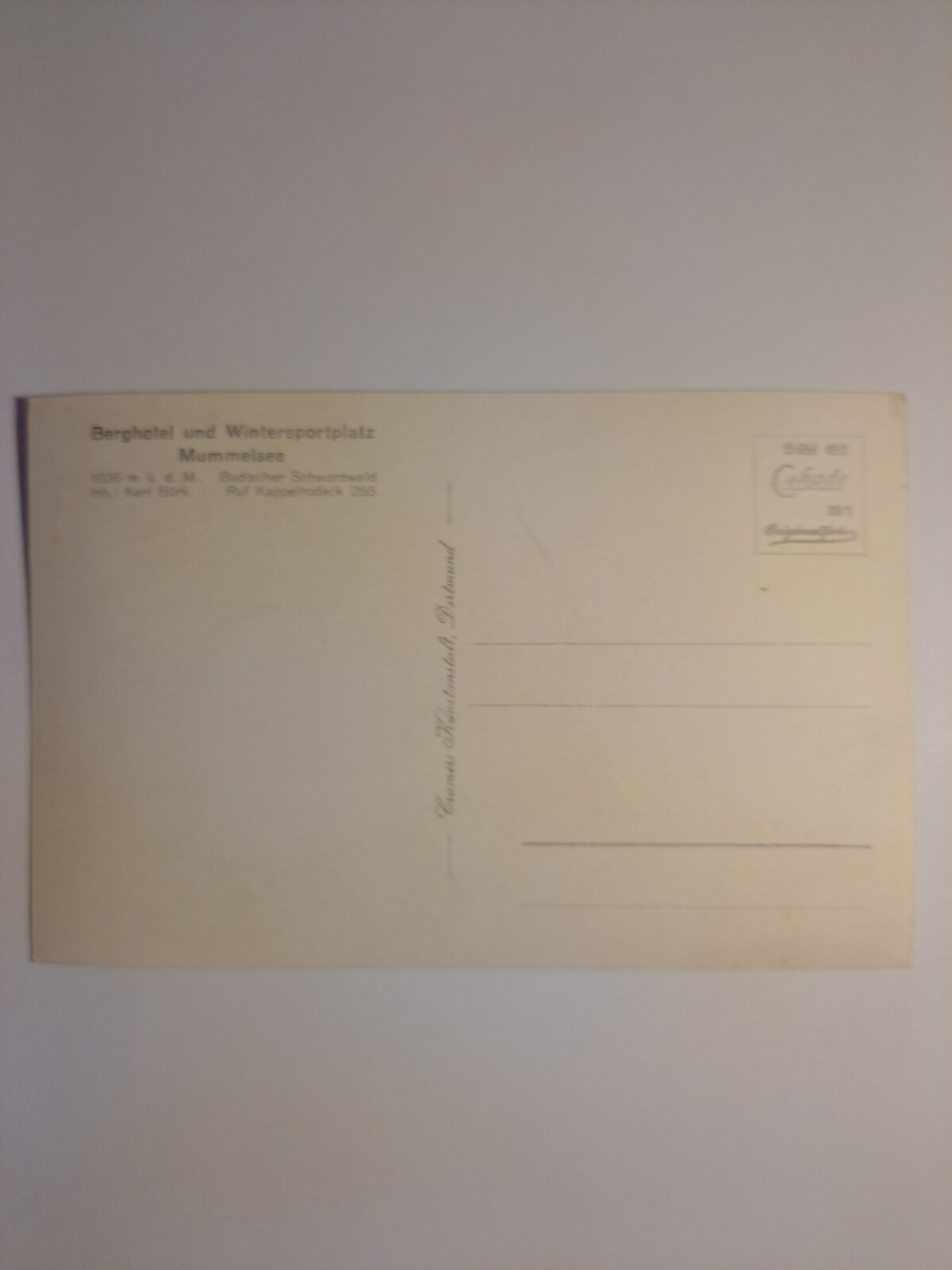 Mummelsee nördl.Schwarwald 85146 GR