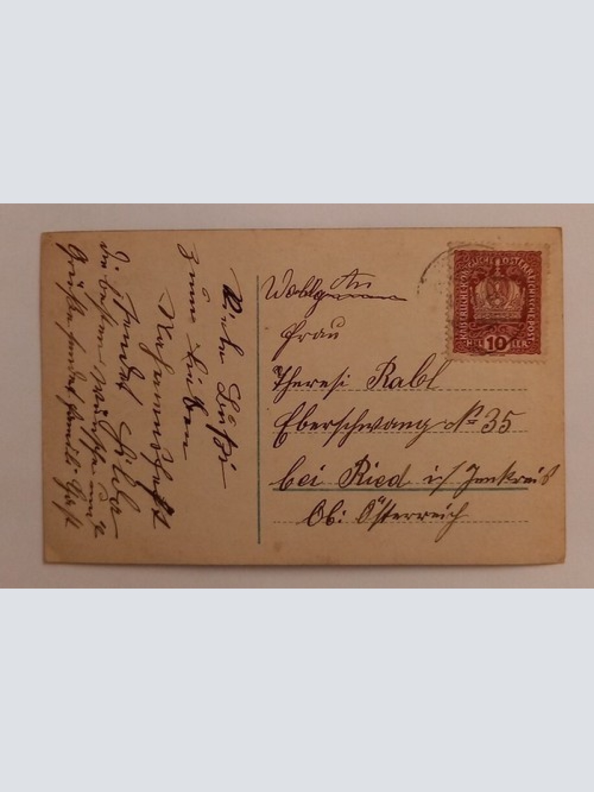 Künstlerkarte Mädchen mit Blumen 600605A gr D