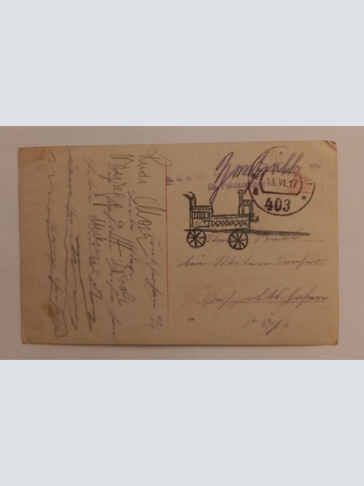 Römische Idylle - Mädchen - Künstlerkarte 600602A gr D