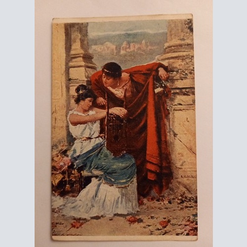 Künstlerkarte Vertrauliches Wörtlein 500090A gr D