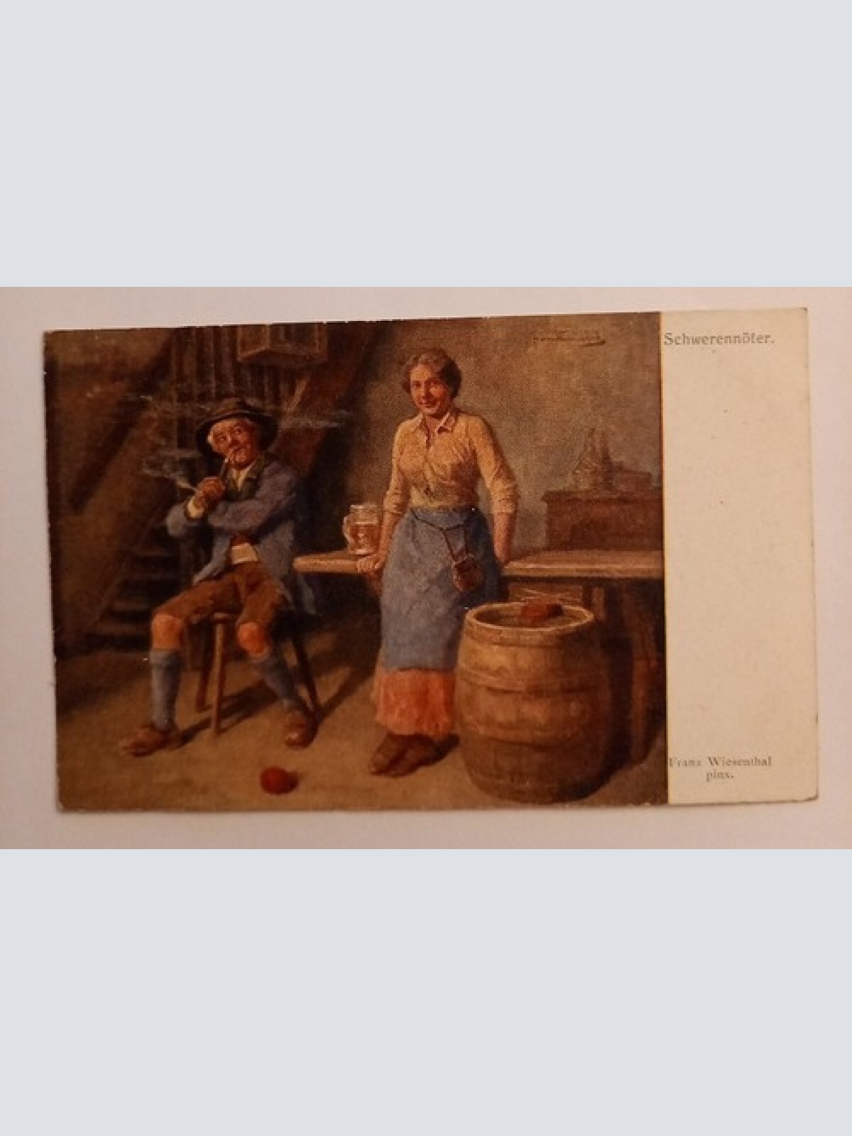 Künstlerkarte Schwerennöter Franz Wiesenthal 500091A gr D